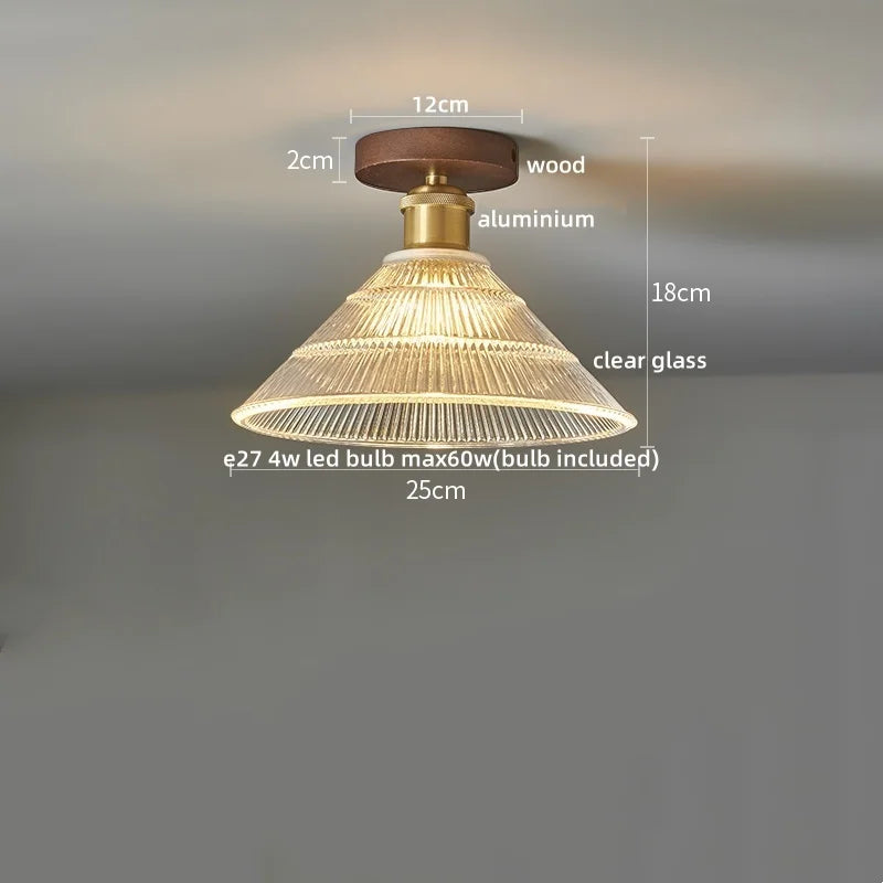 DecorBites™ LED Ceiling Light Modern Style Indoor Lighting Aluminum Glass Nordic Lamp