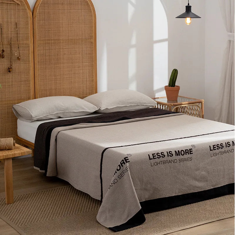 DecorBites™ Luxe Cotton Blanket - Premium Quality, 200*230 150*200, Perfect for Sofa or Bed