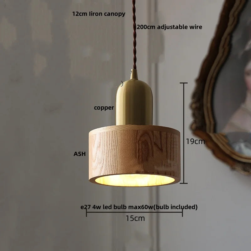 DecorBites™ Glass LED Pendant Lamp Copper Socket for Dining Living Room Decor