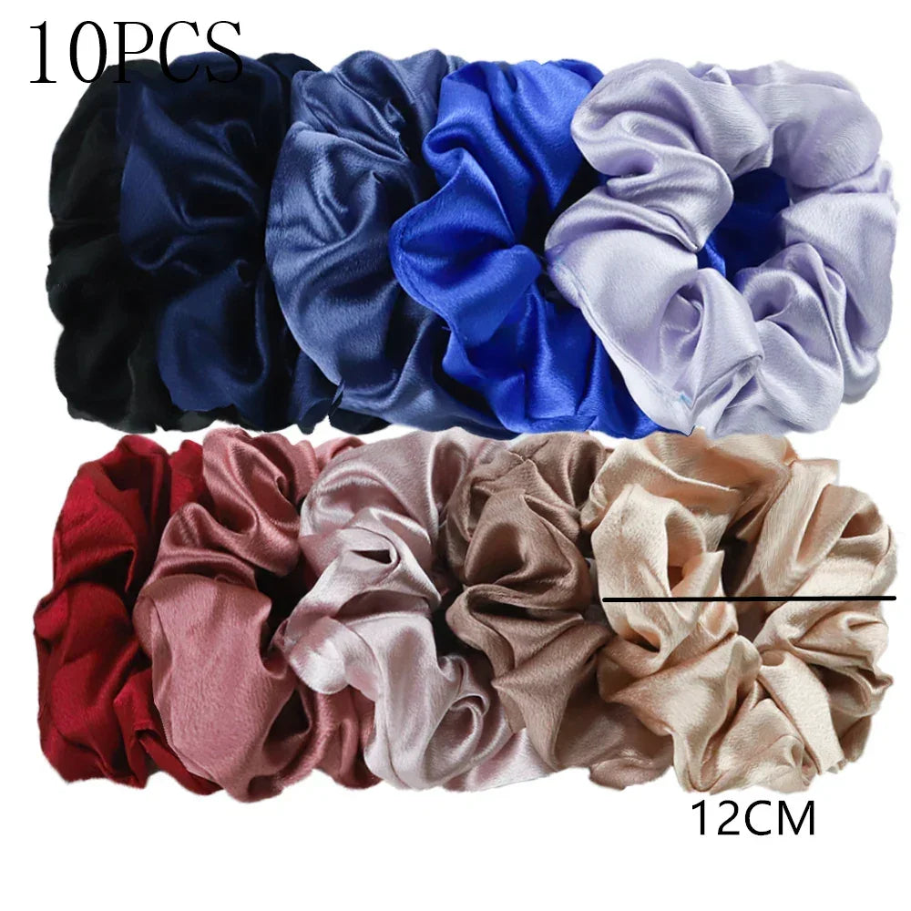 Women's Silky Satin Hair Scrunchies Set