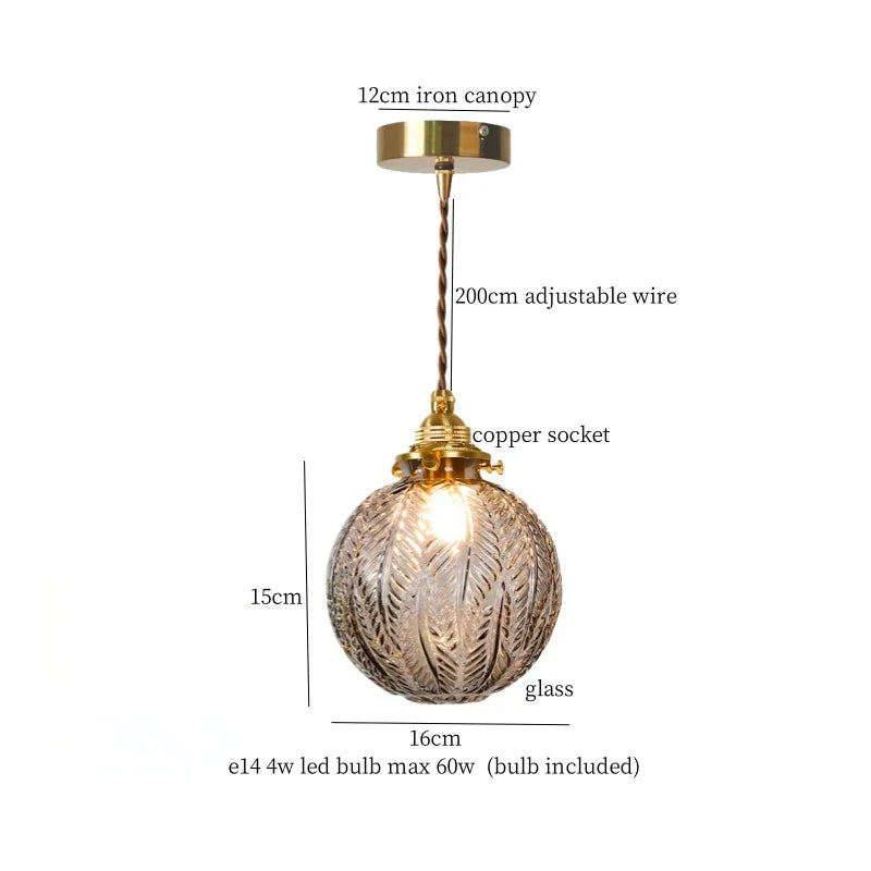 DecorBites™ Glass Pleats LED Pendant Lights for Home and Commercial Spaces