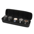 Portable Watch Travel Case and Organizer with Anti-Movement Inserts - Watch Storage Box for Wristwatches
