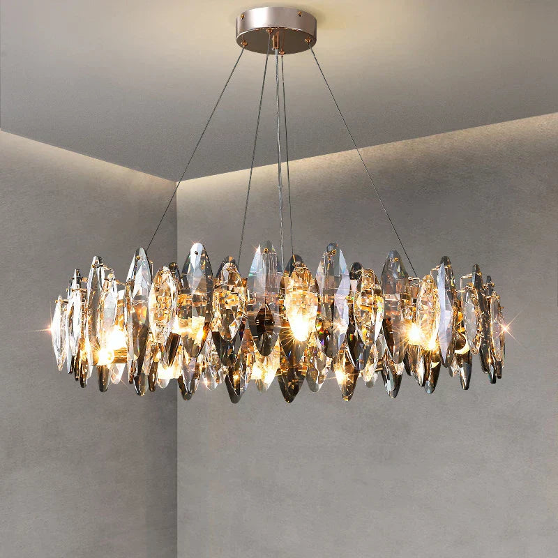 DecorBites™ Kristal 2024 Chandelier LED Light for Dining and Living Room Decor