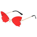 Vintage Rimless Butterfly Sunglasses UV400
