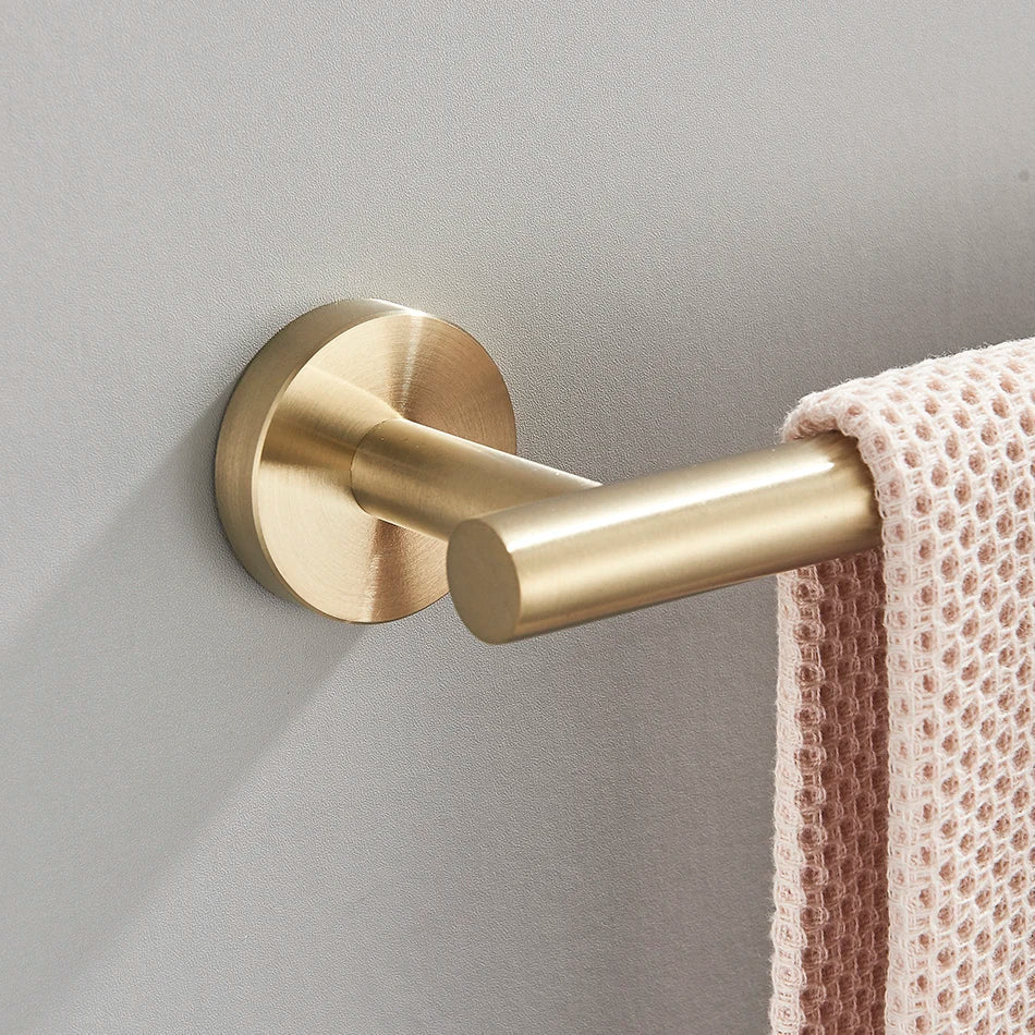 DecorBites™ Bathroom Hardware Set Shelf Paper Holder Hook Towel Rack Ring Bath Accessories