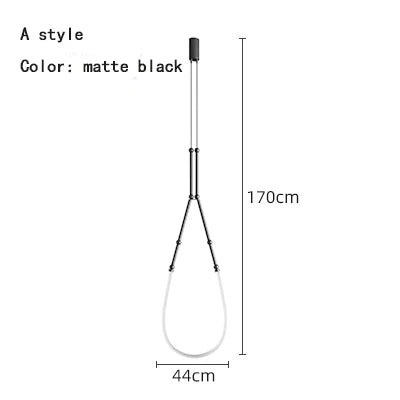 DecorBites™ Linear Creative Chandelier: Nordic LTalian Designer, Modern Lighting for Living Room, Lobby, Bedroom, Restaurant