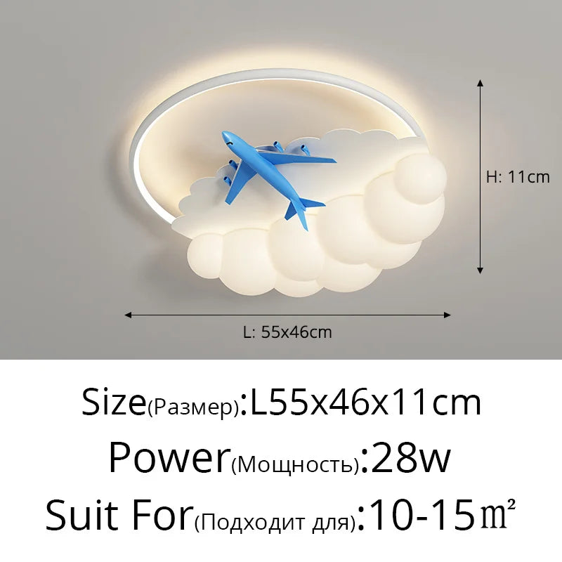 DecorBites™ LED Airplane Chandelier Lights for Modern Home Decor & Indoor Lighting