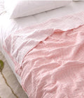 DecorBites™ Cotton Summer Blanket: Soft and Airy Bedspread for Single/Double Beds