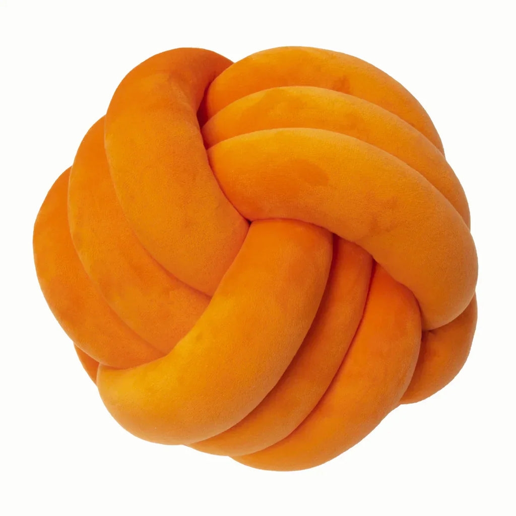 DecorBites™ Knot Ball Short Plush Throw Pillow for Home Décor and Comfort