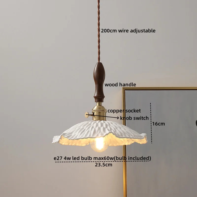 DecorBites™ Glass Copper LED Pendant Lights for Modern Style Dining Kitchen Bedroom
