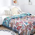 DecorBites™ Japanese Cotton Gauze Summer Blanket - Luxury Soft Quilt and Sofa Towel for Adults