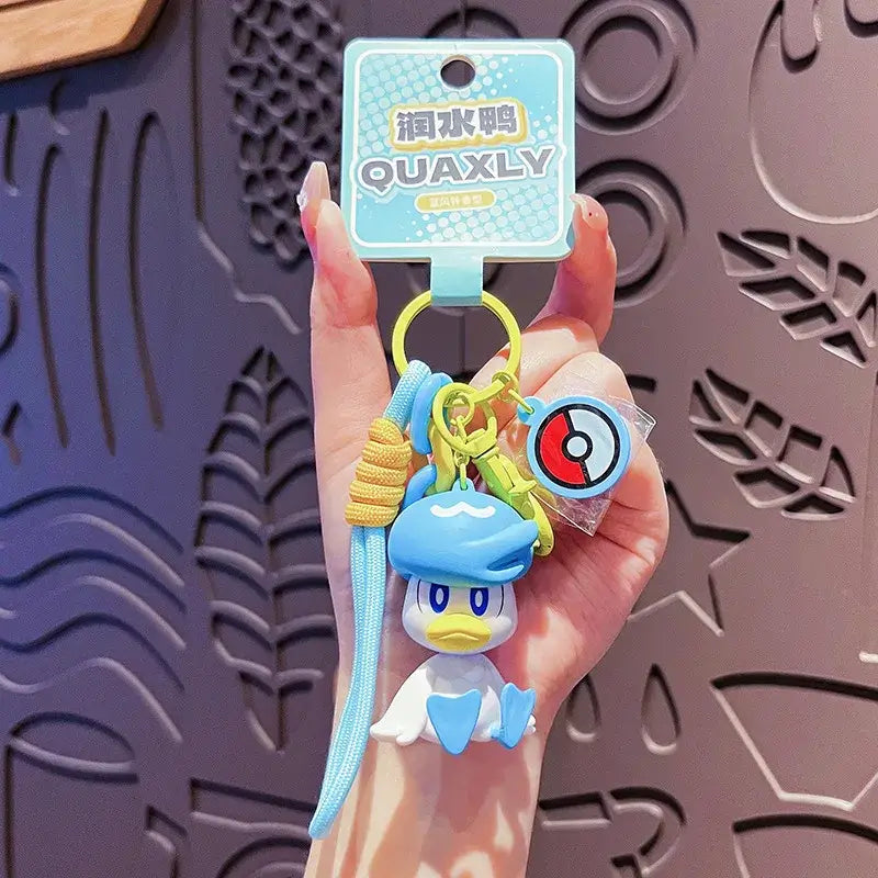 Genuine Pokemon Keychain: Scented Anime Figure Pendant