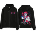 Demon Slayer Akaza Hoodie Infinity Castle Zipper