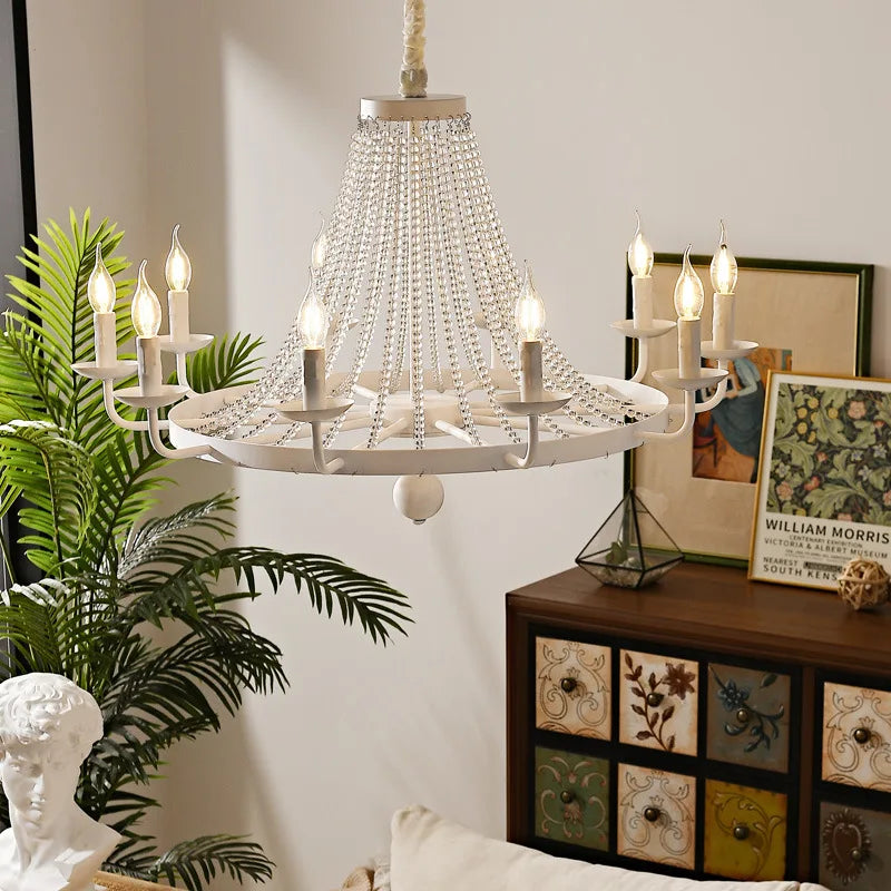 DecorBites™ Country Candle Crystal Chandelier for Home Decoration