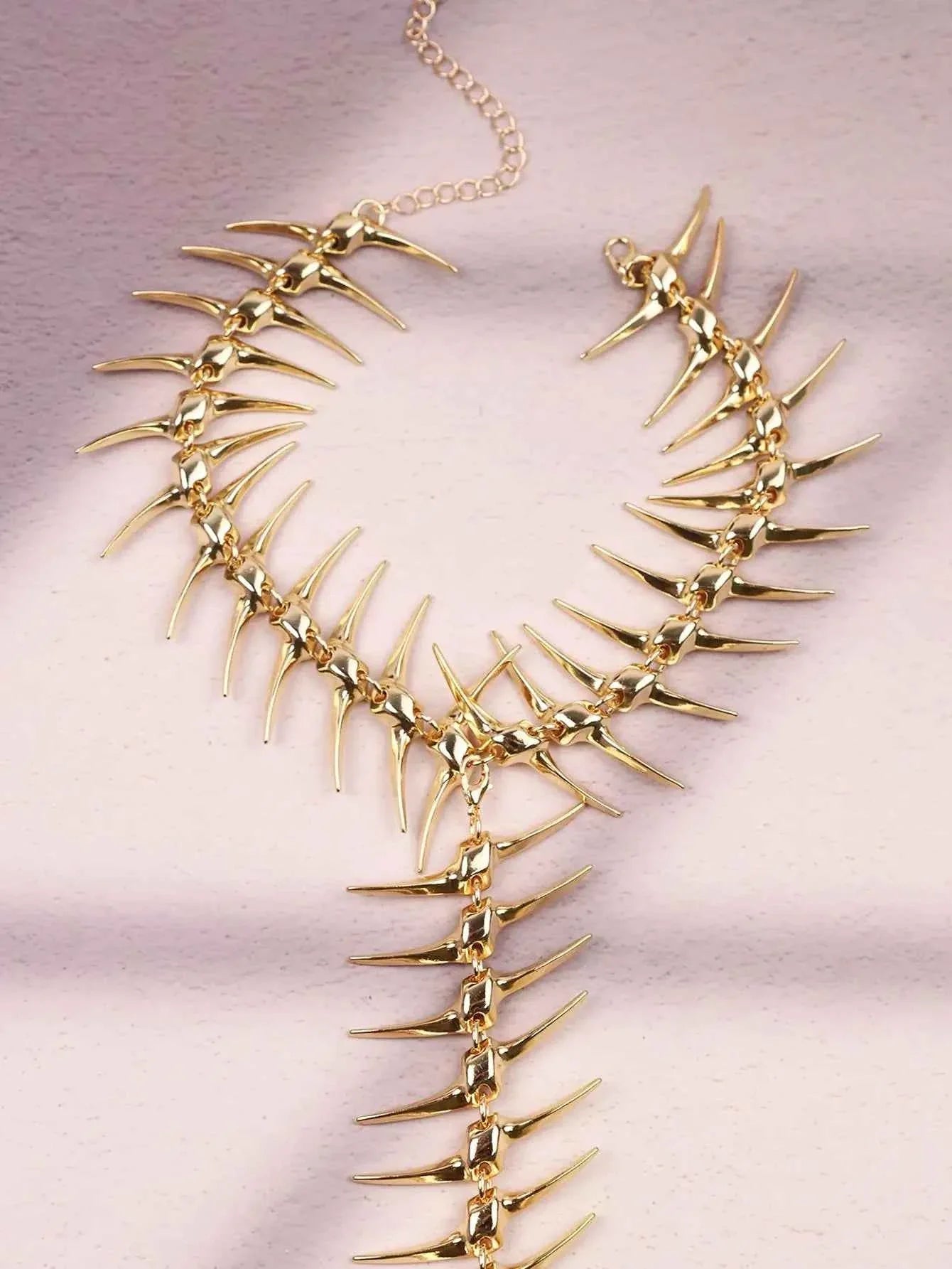 Edgy Niche Hip-Hop Thorn Skeleton Alloy Women's Necklace Accessories