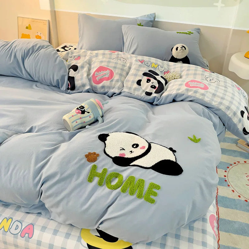 DecorBites™ Cloud Cotton Cartoon Bedding Set - Soft, Skin-Friendly, All Seasons