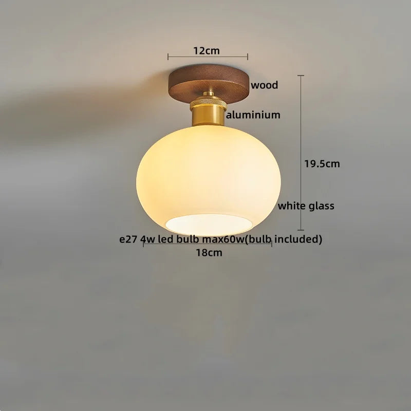 DecorBites™ LED Ceiling Light Modern Style Indoor Lighting Aluminum Glass Nordic Lamp