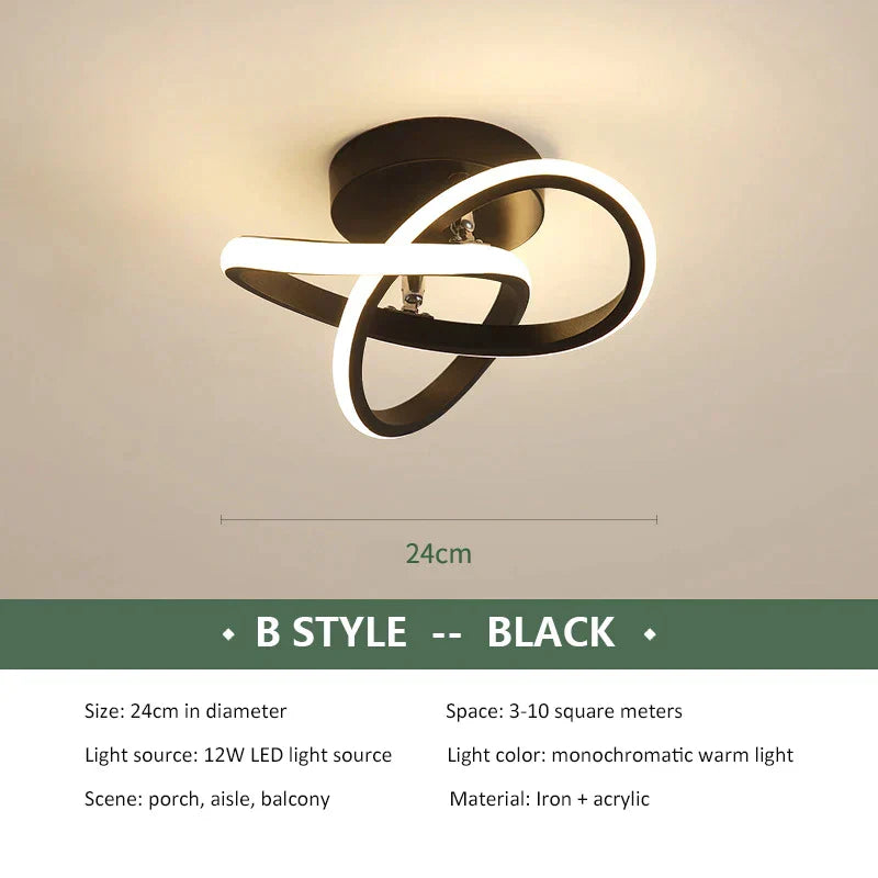 DecorBites™ LED Ceiling Chandelier Modern Bedroom Lamp Indoor Decor Surface Mounted Lighting