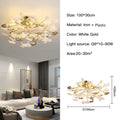 DecorBites™ Gold Branches Chandeliers with Porcelain Leaves Pendant Light - Luxury Living Room Decor