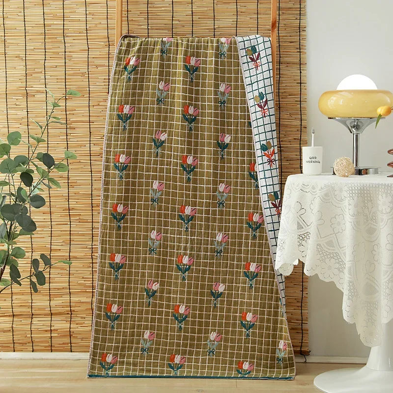 DecorBites™ Cotton Gauze Adult Bath Towels: Luxury, Quick-Dry, Soft & Absorbent