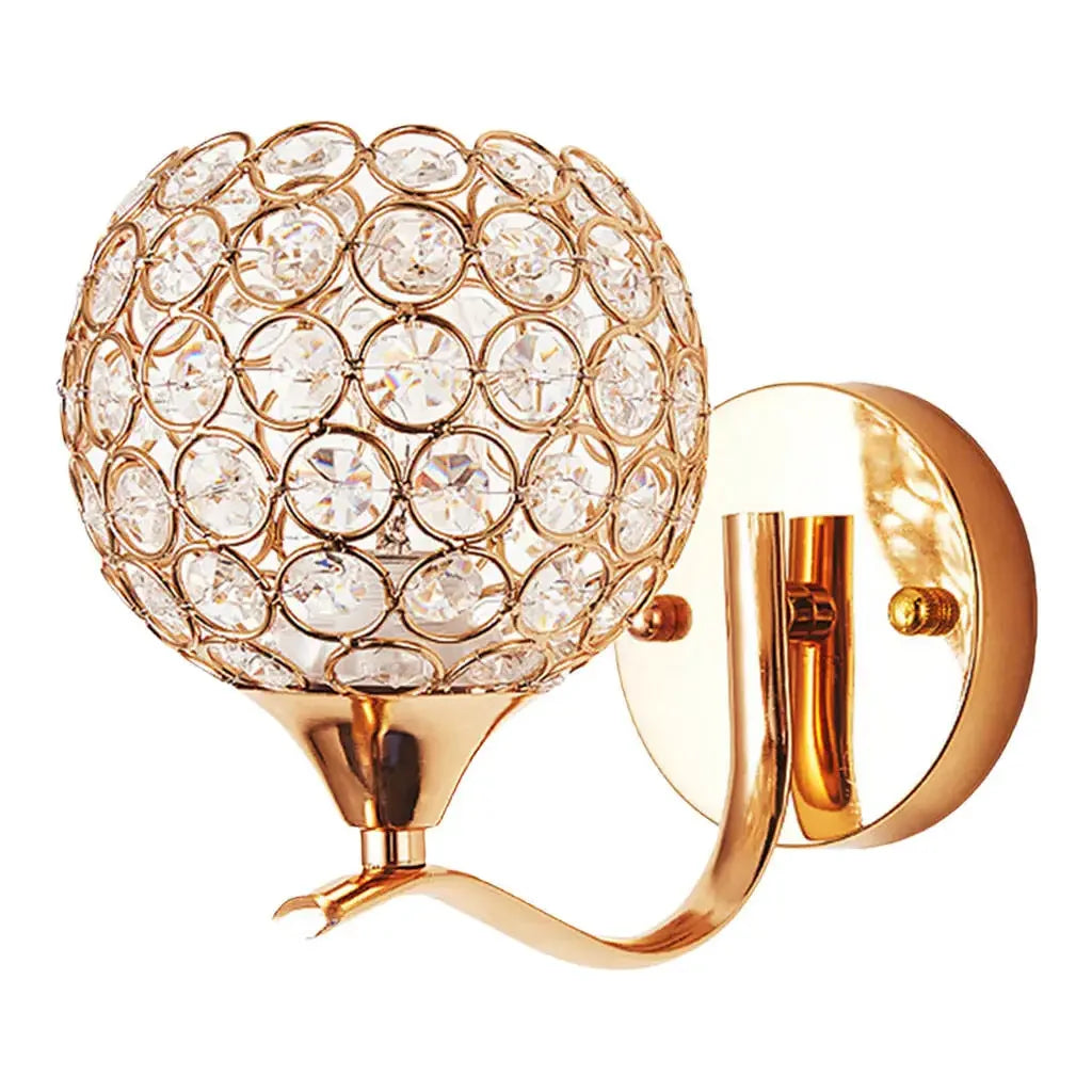 DecorBites™ Crystal Wall Sconce - Elegant Bedroom Wall Light for Home Lighting