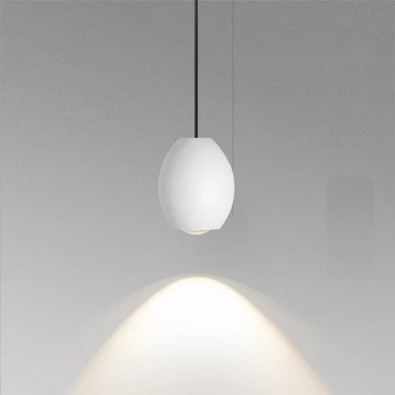 DecorBites™ Adjustable Pendant Light White 7W CRI 97 Metal Hanging Spotlight