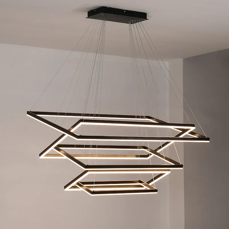 DecorBites™ LED Acrylic Pendant Lights Modern Hanging Lamp for Dining Room Kitchen Loft Decor