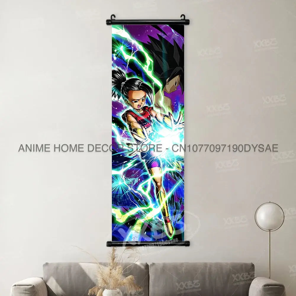 Dragon Ball Posters: Goku & Vegeta Hanging Scroll Wall Art