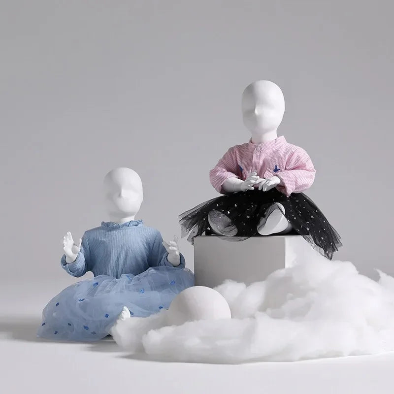DecorBites™ Kids Full Body Mannequins for Children's Clothing Store - Child Display Stands
