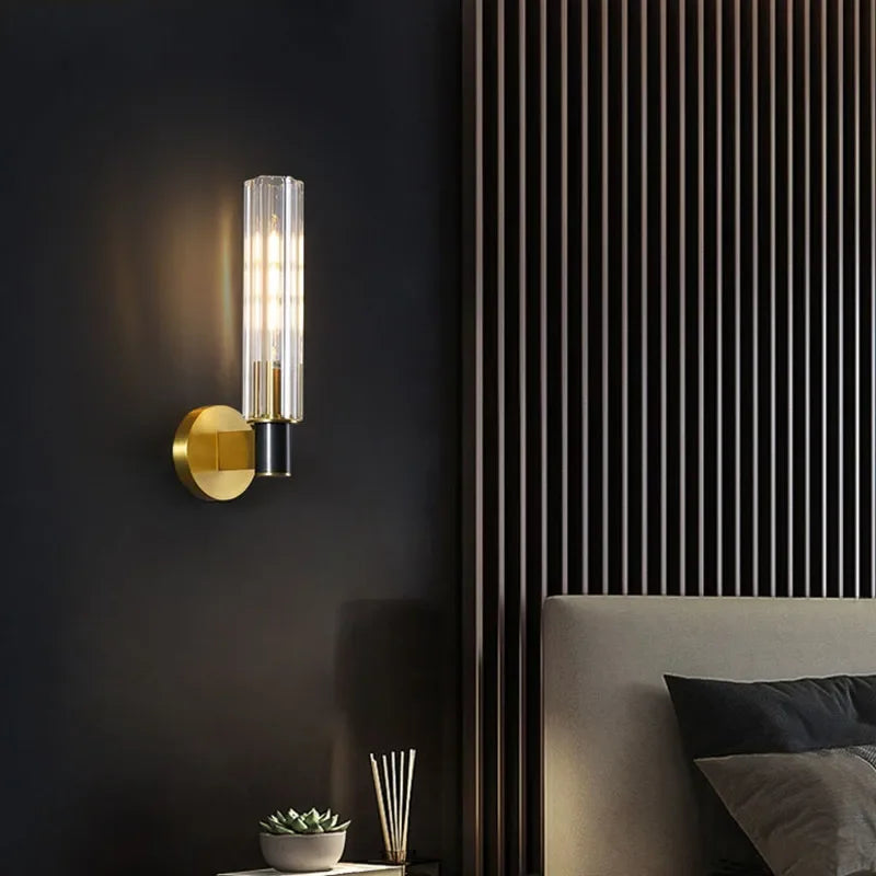 DecorBites™ Luxe Copper Wall Lamp for Bedside, Corridor, Reading Room, TV Background
