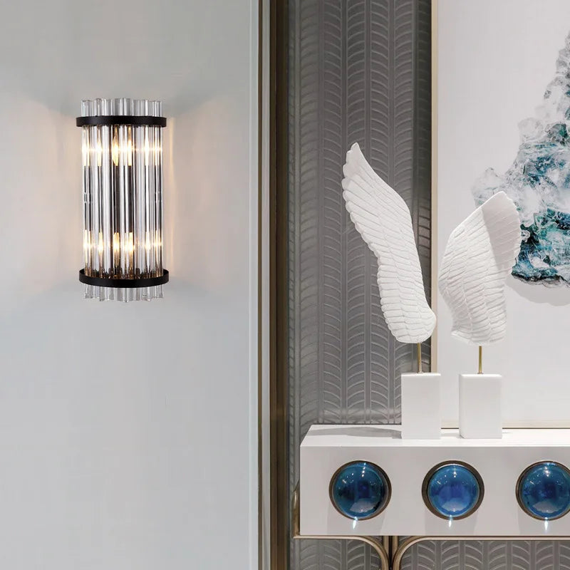 DecorBites™ Crystal Luxury Wall Lamp for Modern Bedroom, Living Room, Staircase - LED Indoor Lighting