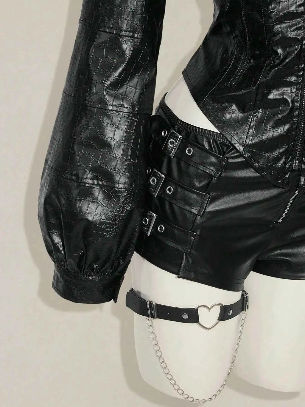 Women's Gothic PU Leather Jacket