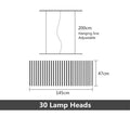 DecorBites™ LED Ceiling Chandelier for Kitchen Island Parlor Dining Room Bar Lighting