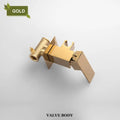DecorBites™ Bidet Faucet Shower Mixer: Cold Hot Water Tap, Brass, Square Sprayer Head