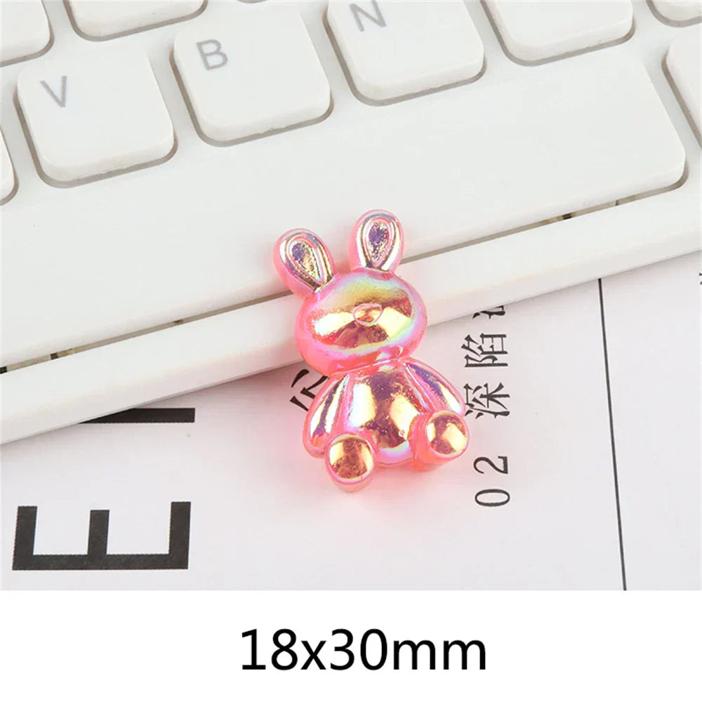 DecorBites™ Kawaii Rabbit Resin Cabochon for Scrapbooking and DIY Crafts