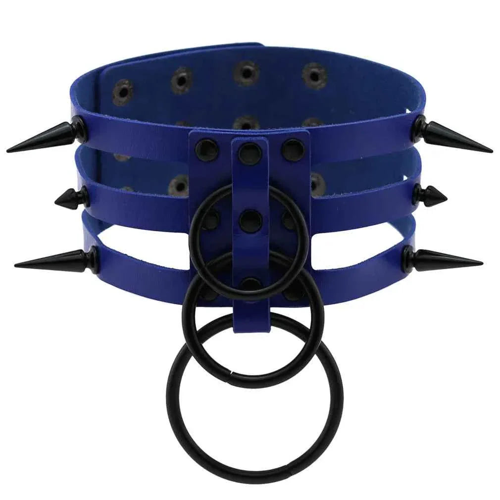 Rivet Leather Bondage Choker Accessories