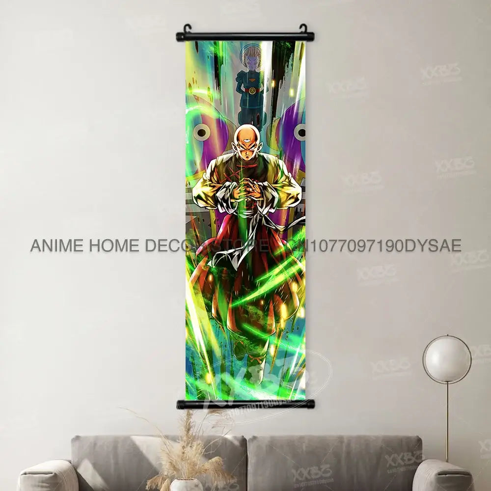 Dragon Ball Posters: Goku & Vegeta Hanging Scroll Wall Art