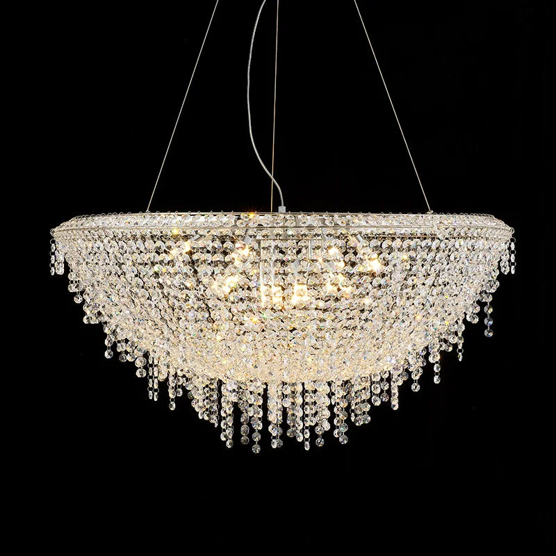 DecorBites™ Bird Nest Crystal Pendant Chandelier | Modern Hall Hotel Living Dining Room Luster
