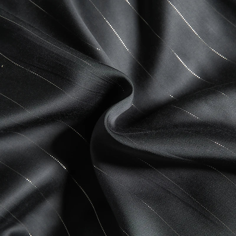 DecorBites™ Eucalyptus Fiber Dark Gray Bedding Set: Soft, Silky Duvet Cover, Bed Sheet, Pillowcases