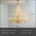 DecorBites™ Crystal LED Chandelier Pendant Lights for Villa Stairs and Hotel Decor