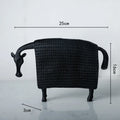 DecorBites™ Black Cow Ox Resin Sculpture Figurine - Room Decor Art Statue