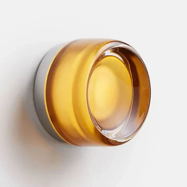 DecorBites™ Glass Round Wall Sconce Light for Indoor Outdoor Living Bathroom Porch Decoration