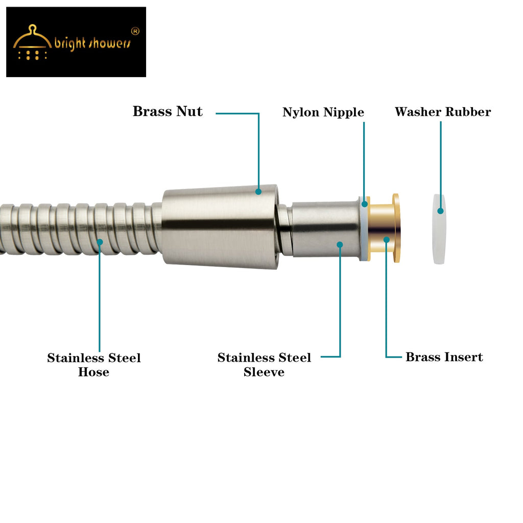 59 Inch Shower Hose For Hand Held Shower Heads-Stainless Steel Hose