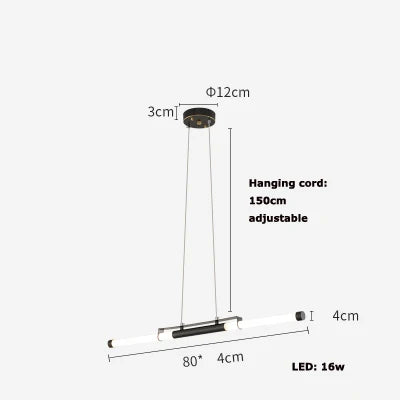DecorBites™ Dimmable LED Acryl Chandelier Lighting Luminaire for Dinning Room