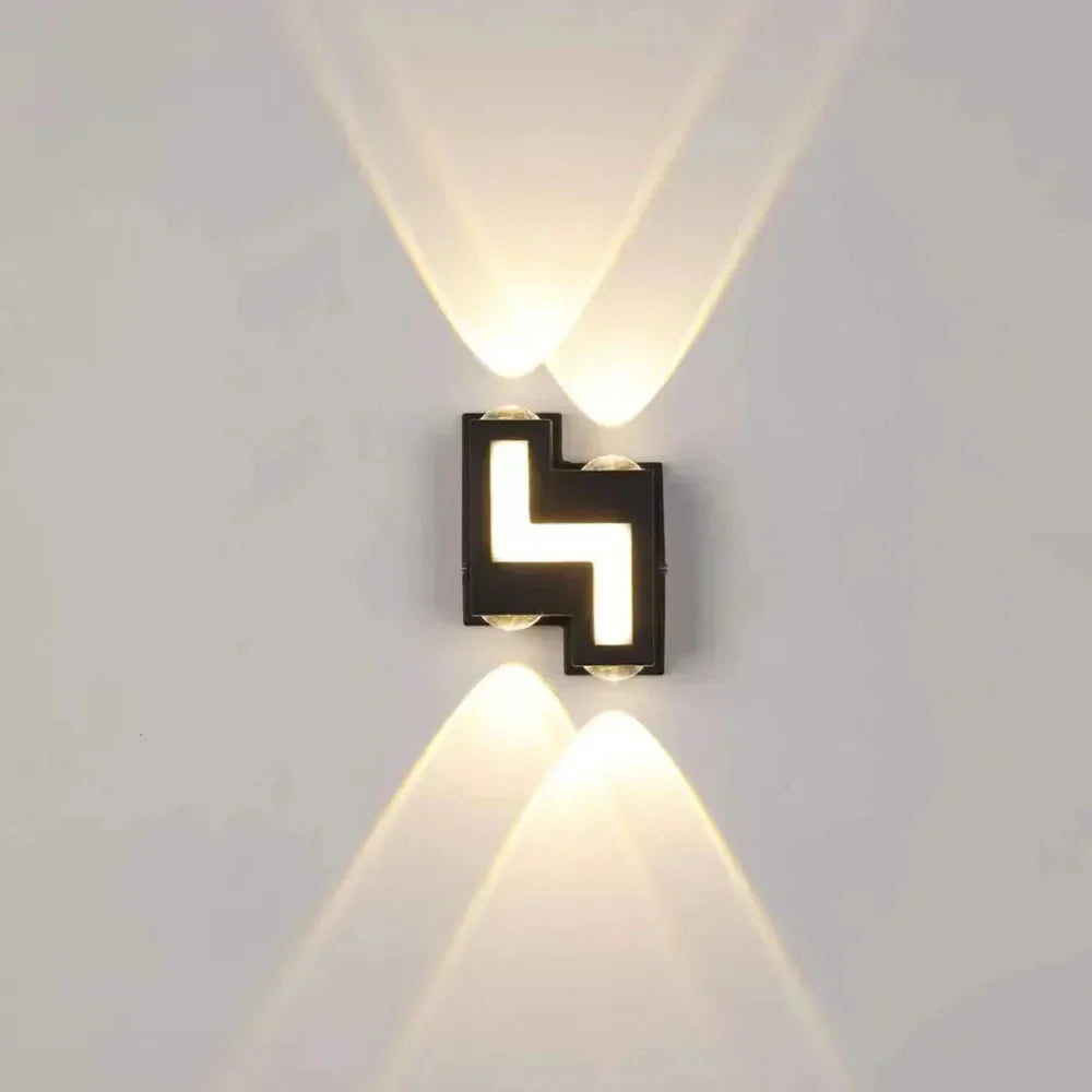 DecorBites™ IP65 LED Wall Lamp for Indoor/Outdoor Waterproof Garden Lighting