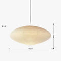 DecorBites™ Japanese Wabi Sabi Pendant Light LED E27 Noguchi Akari Rice Paper Ceiling Hanging