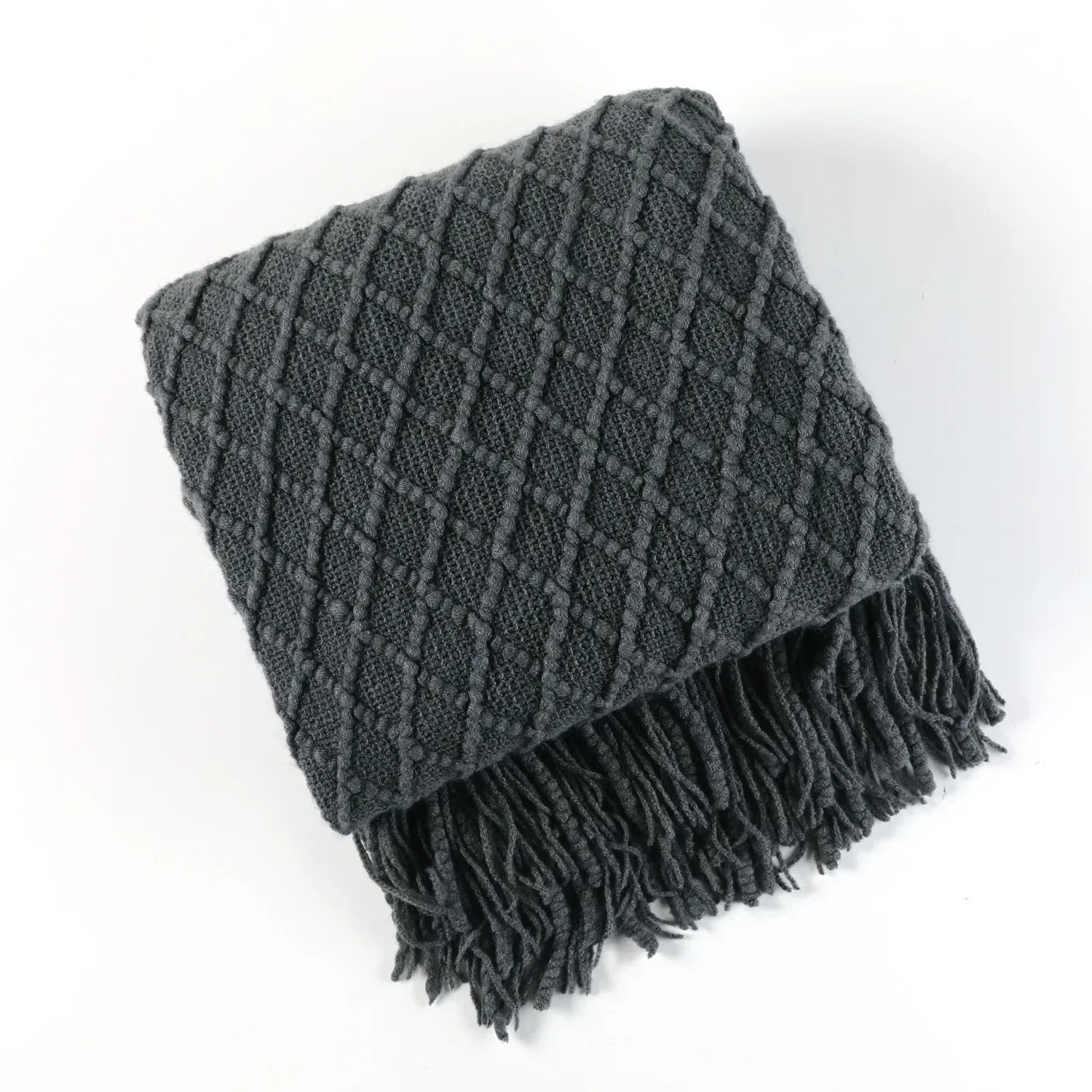 DecorBites™ Cozy Knitted Sofa Blanket - Winter Home Office Nap Comfort