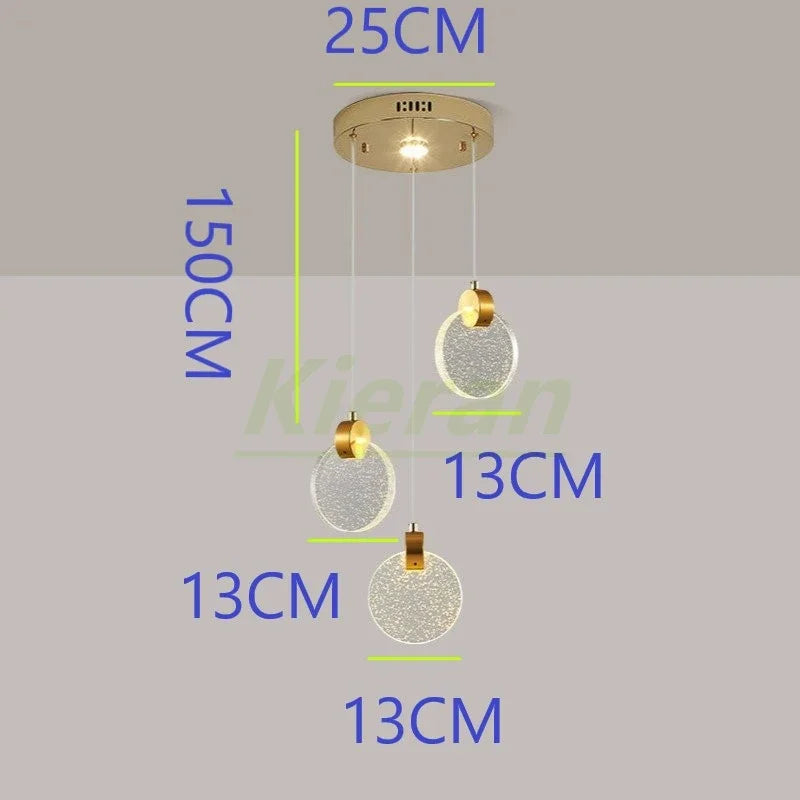 DecorBites™ Crystal LED Chandelier: Modern 5head Highlight for Bedroom, Bar, Study Room Decor