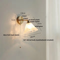 DecorBites™ Japanese Style LED Wall Sconce White Glass Rotate Pull Chain Stair Light Fixtures