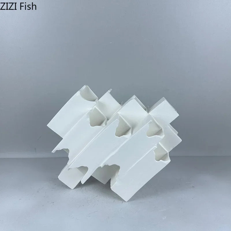 DecorBites™ Geometric Ceramic Desk Ornament Minimalism Sculpture Room Decor
